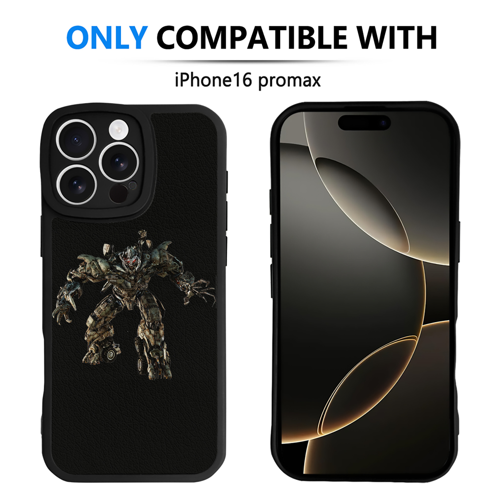 （画像用） Transformers トランスフォーマー 【iPhone 16シリーズ対応】シリコンスマホケース（レザー調） 材質：シリコン